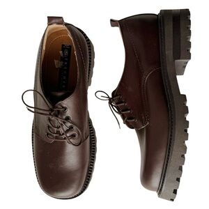 Skechers Vintage Italy Brown Leather Oxford Shoes | 9